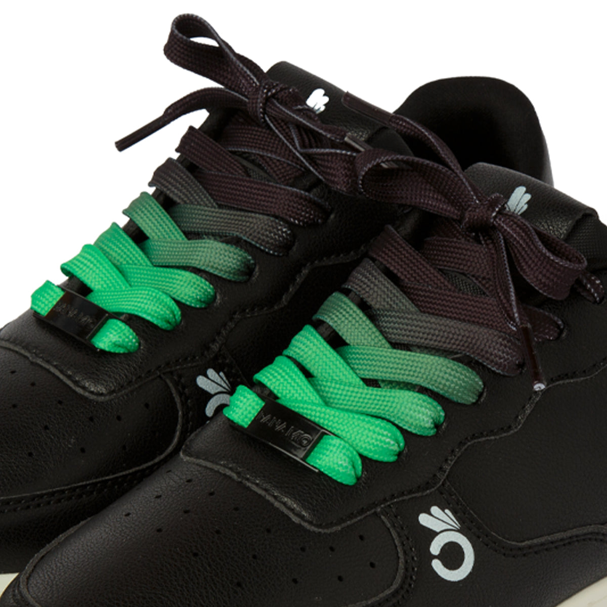 Laces Black to Green