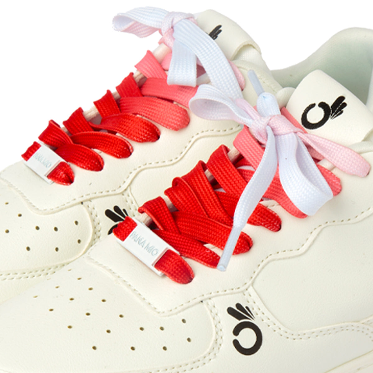 Laces White to Red