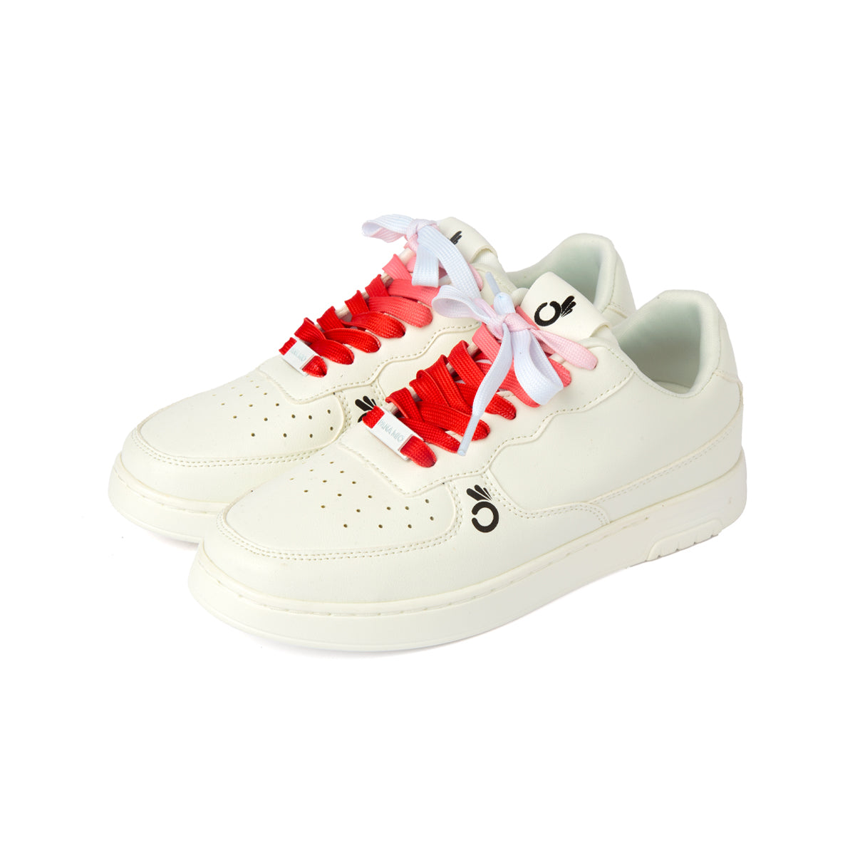Laces White to Red