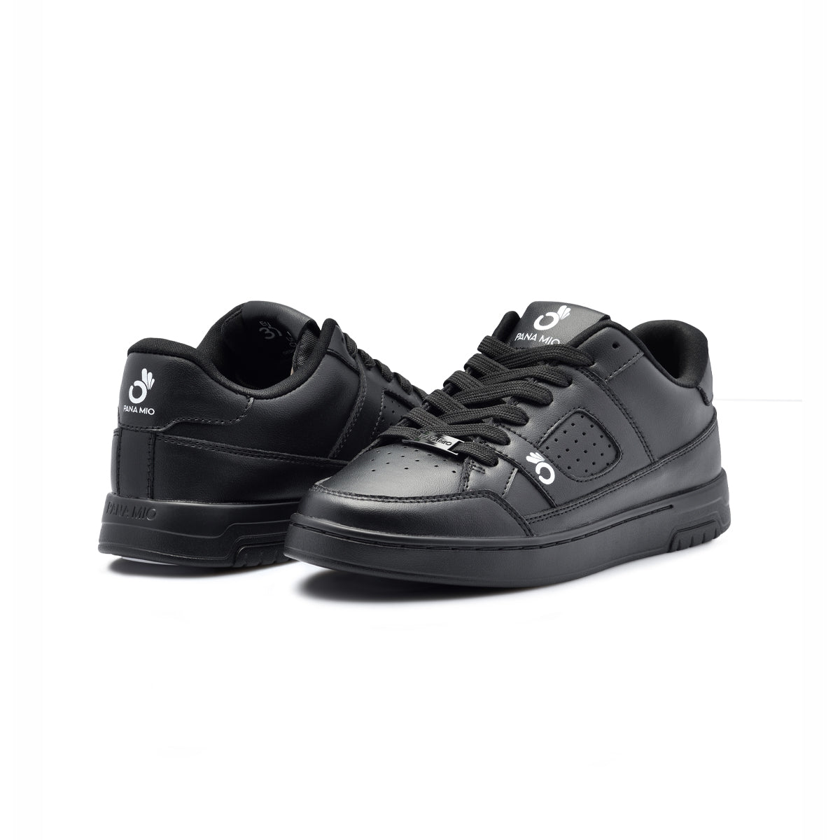 Black Low Leather