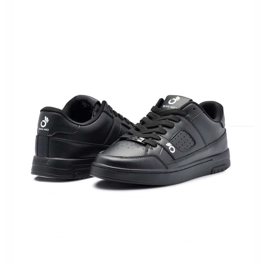 Black Low Leather