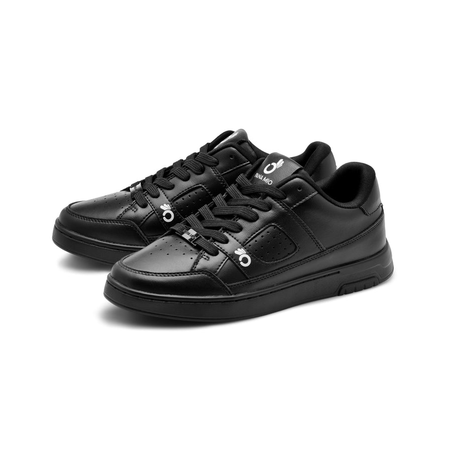 Black Low Leather