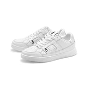 White Low Leather