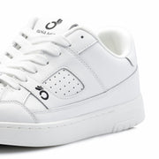 White Low Leather